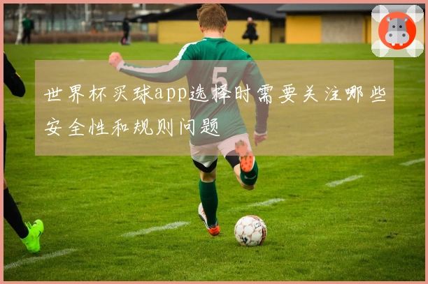 世界杯买球app选择时需要关注哪些安全性和规则问题